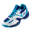Load image into Gallery viewer, 2023 Yonex Power Cushion 39 Junior Shoes (White/Blue)