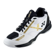 Load image into Gallery viewer, 2024 Yonex Power Cushion 39 Wide Unisex Shoes (White/Gold) 2024