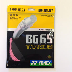 Yonex BG65Ti Titanium Badminton String Set