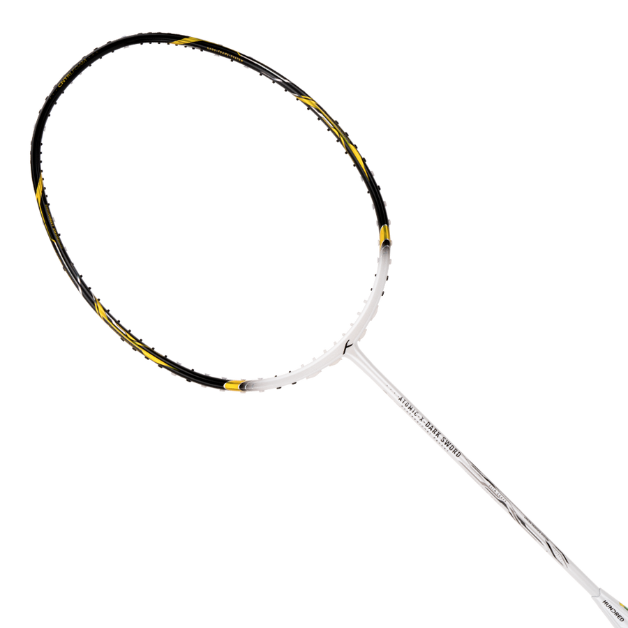 Hundred Atomic X Dark Sword Badminton Racket (White/Black)