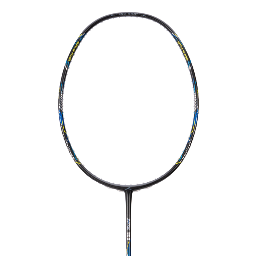 Hundred Battle 600 Badminton Racket (Dark Grey/Orange/Silver)
