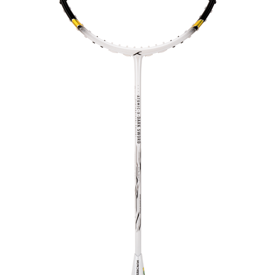 Hundred Atomic X Dark Sword Badminton Racket (White/Black)