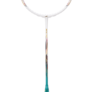 Hundred Battle 600 Badminton Racket (White/Verdigris/Gold)