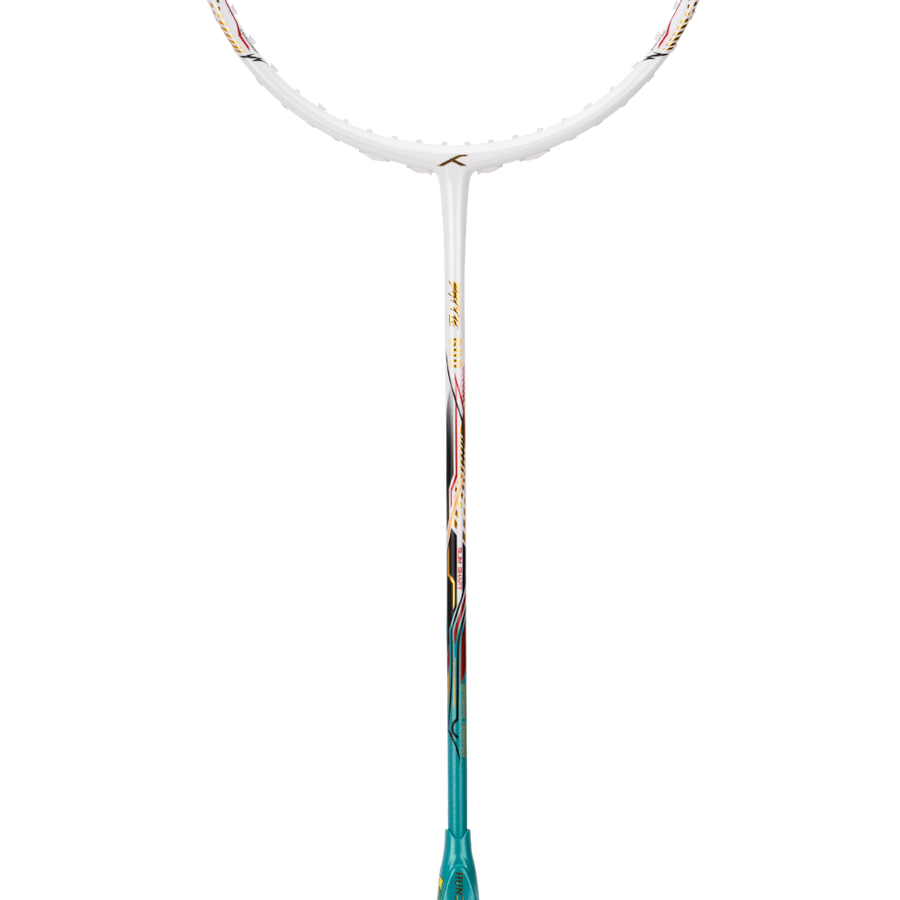 Hundred Battle 600 Badminton Racket (White/Verdigris/Gold)