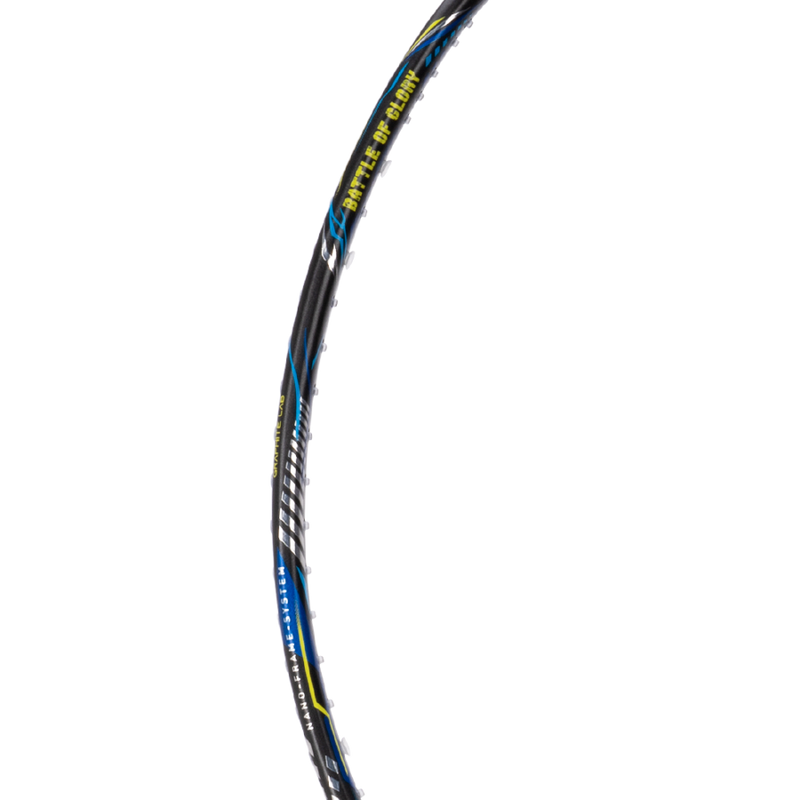 Hundred Battle 600 Badminton Racket (Dark Grey/Orange/Silver)