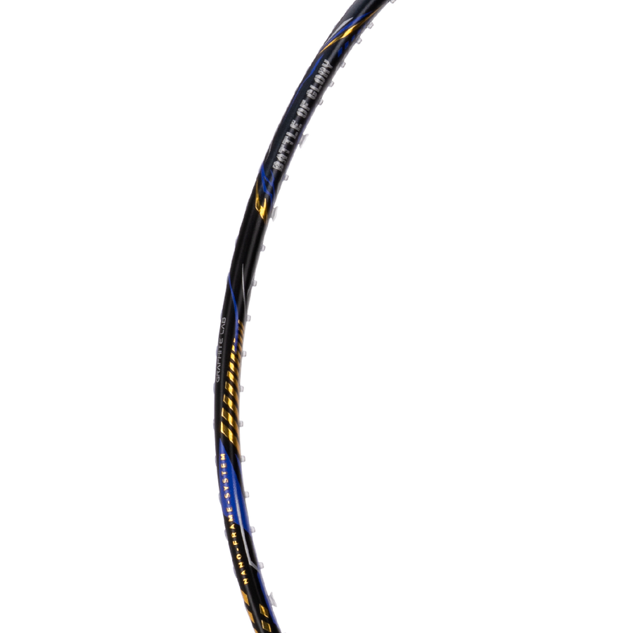 Hundred Battle 600 Badminton Racket (Black/Gold/Blue)