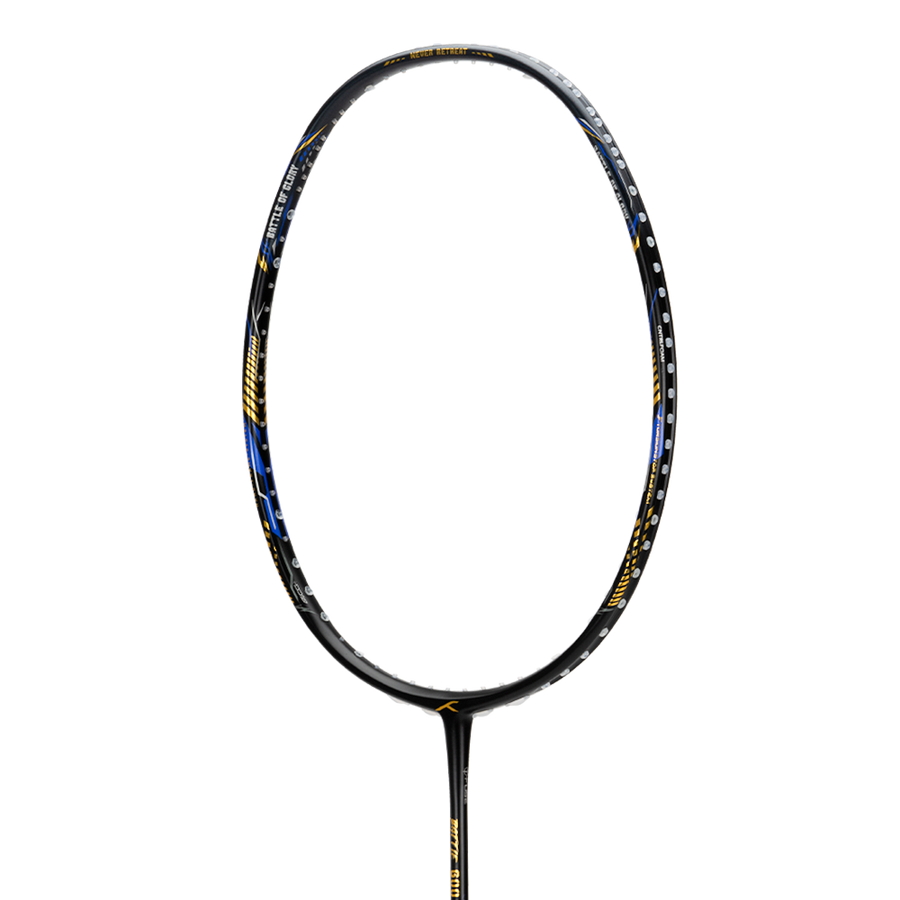 Hundred Battle 600 Badminton Racket (Black/Gold/Blue)
