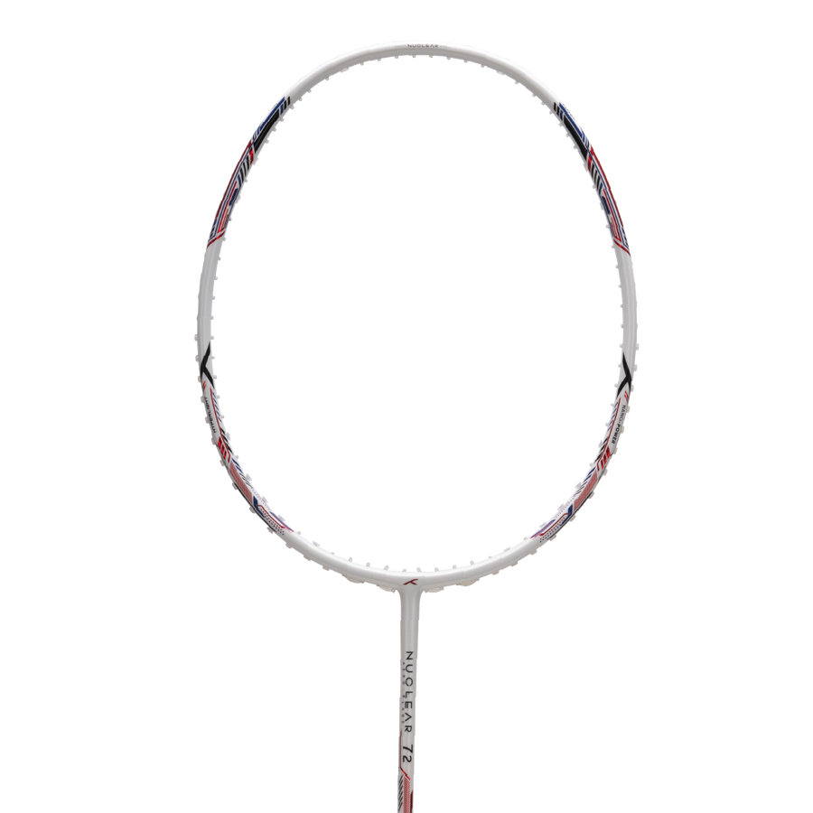 Hundred Nuclear 72 Badminton Racket (White/Red/Black)