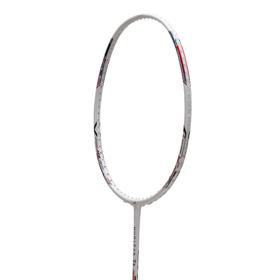 Hundred Nuclear 72 Badminton Racket (White/Red/Black)
