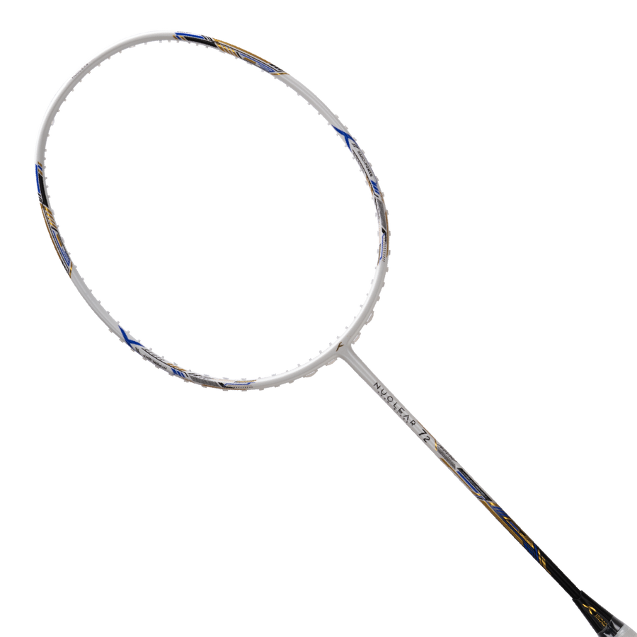 Hundred Nuclear 72 Badminton Racket (White/Black/Blue)