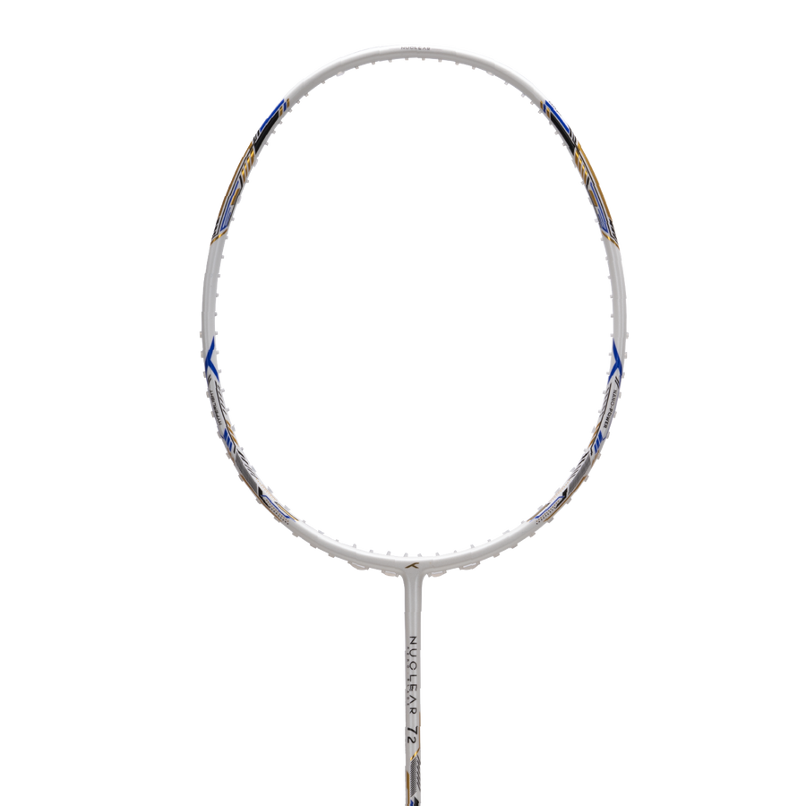 Hundred Nuclear 72 Badminton Racket (White/Black/Blue)