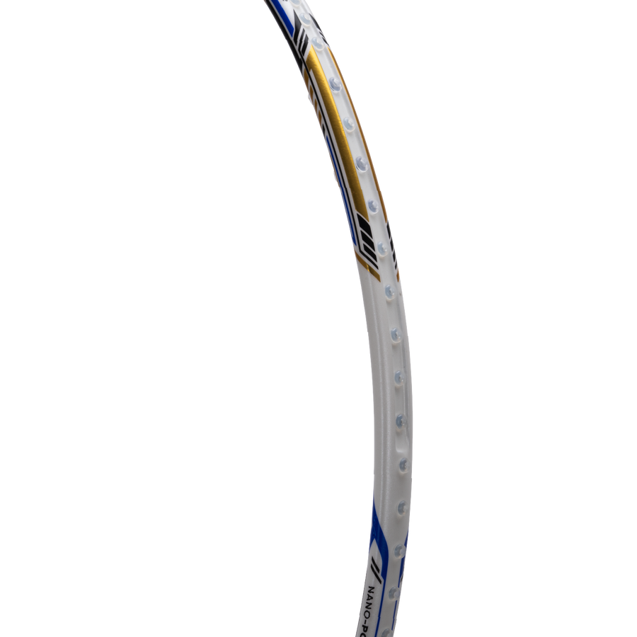 Hundred Nuclear 72 Badminton Racket (White/Black/Blue)