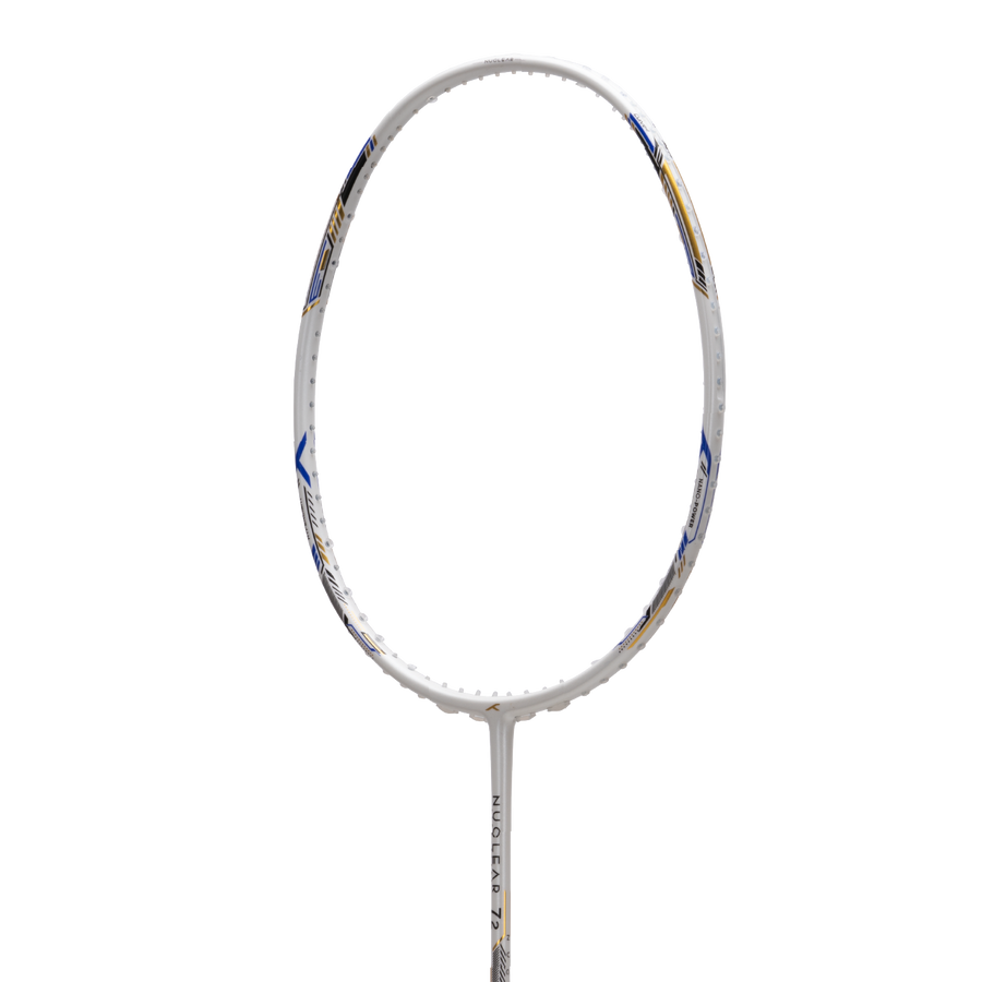 Hundred Nuclear 72 Badminton Racket (White/Black/Blue)