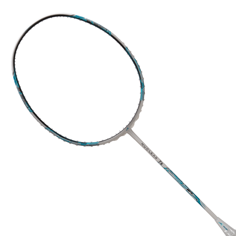 Hundred Nuclear 78 Badminton Racket (White/Blue)