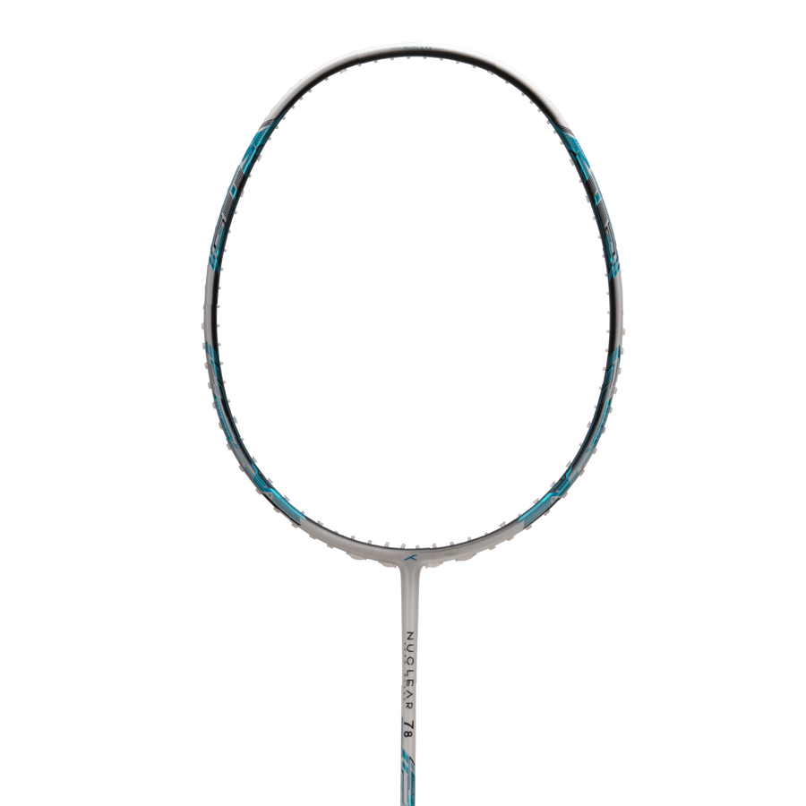 Hundred Nuclear 78 Badminton Racket (White/Blue)