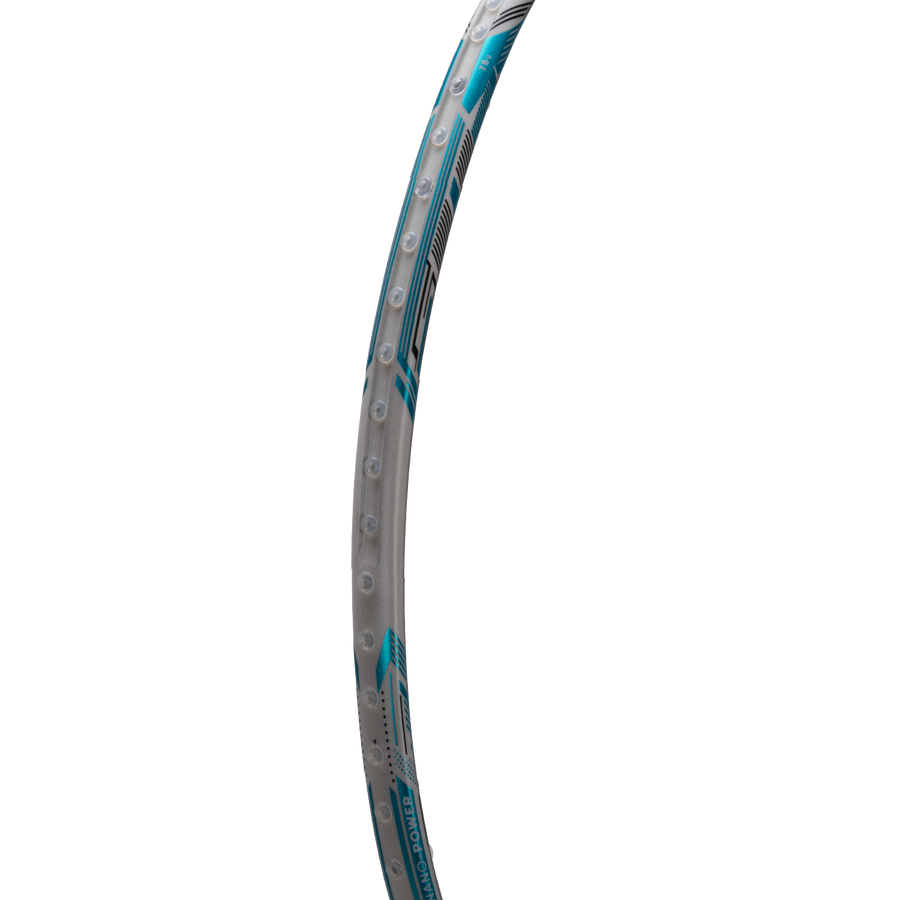 Hundred Nuclear 78 Badminton Racket (White/Blue)