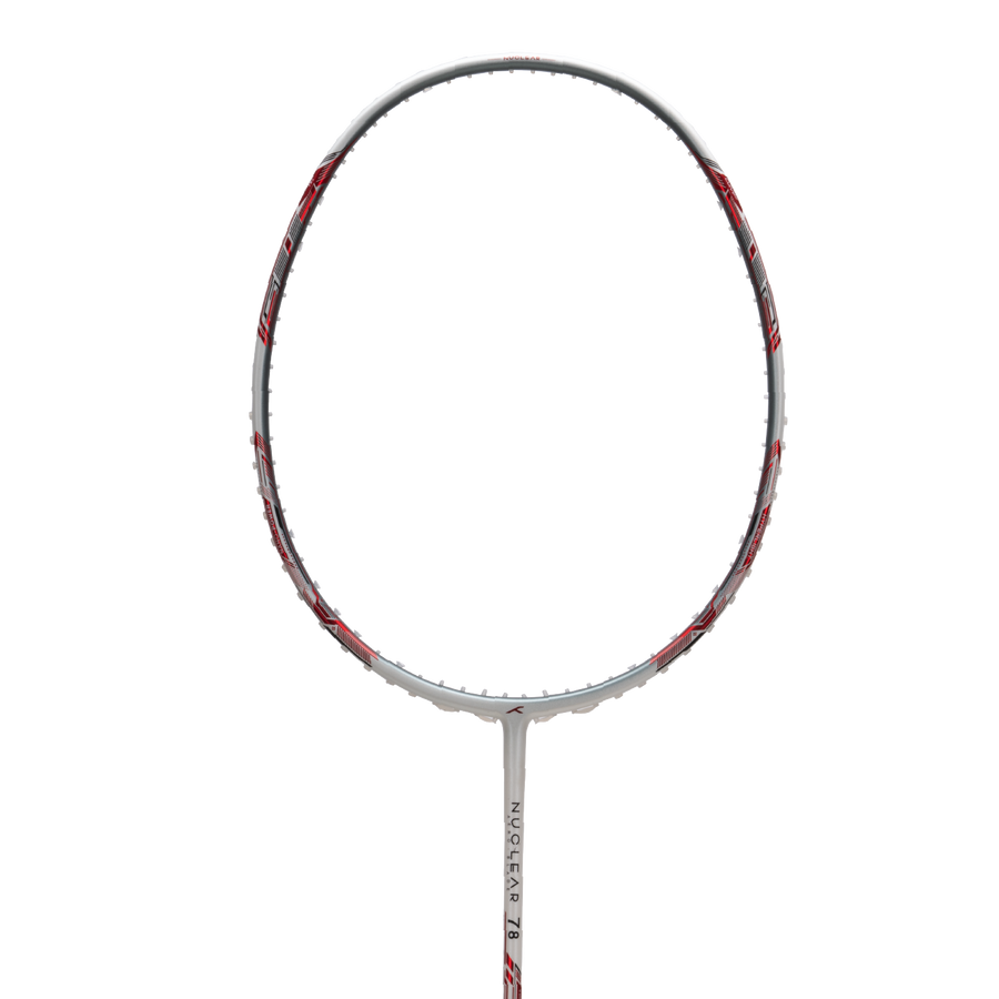 Hundred Nuclear 78 Badminton Racket (White/Red)