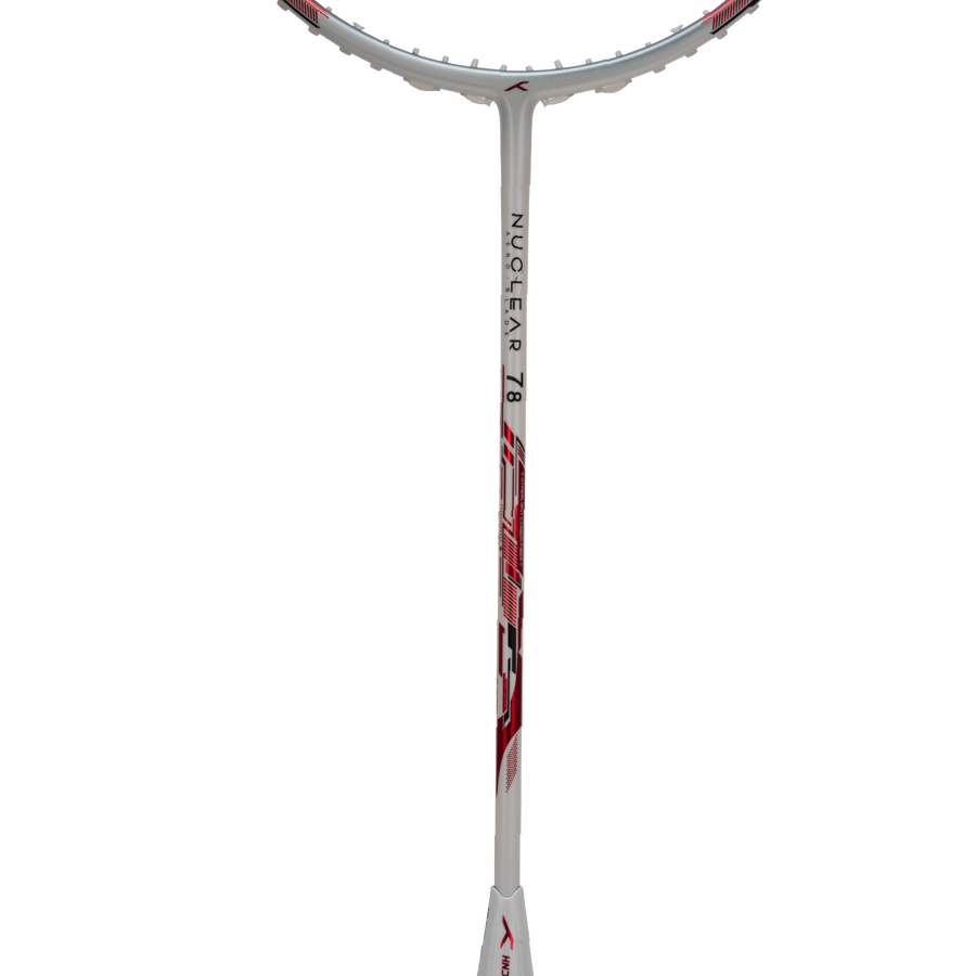Hundred Nuclear 78 Badminton Racket (White/Red)