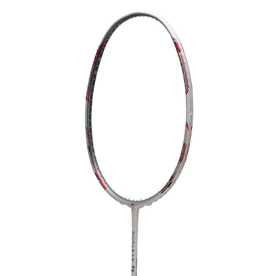 Hundred Nuclear 78 Badminton Racket (White/Red)
