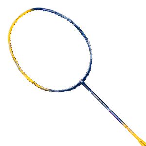 Hundred Power Ray 900 Badminton Racket Prestrung (Navy/Dark Yellow)