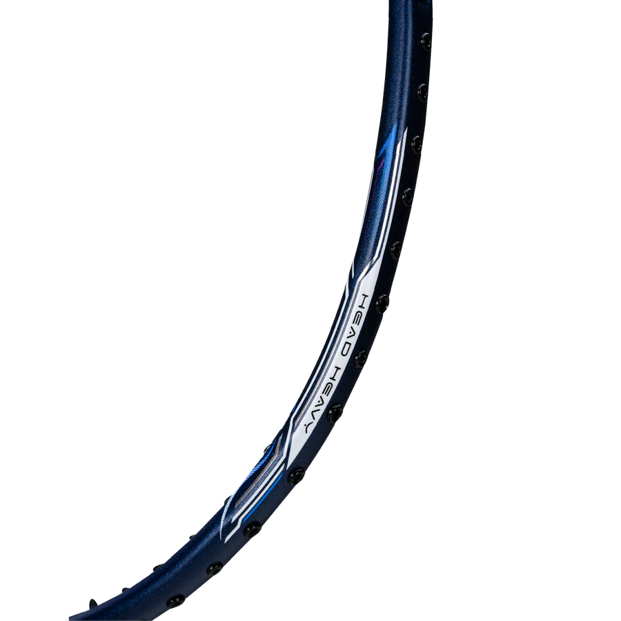 Hundred Power Ray 900 Badminton Racket Prestrung (Navy/Dark Yellow)