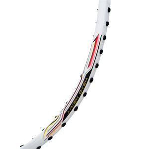 Hundred Power Ray 900 Badminton Racket Prestrung (White/Royal Blue)