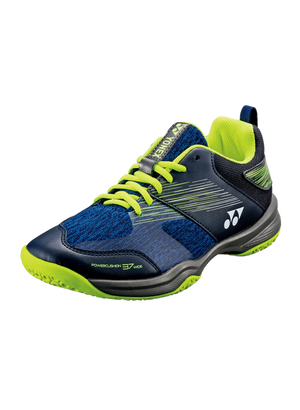 2023 Yonex Power Cushion SHB37 Navy Yellow Wide Badminton Shoes
