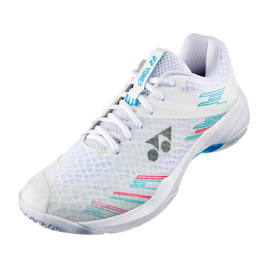 Yonex Power Cushion Cascade Accel Wide Shoes (White/Skyblue) 2024