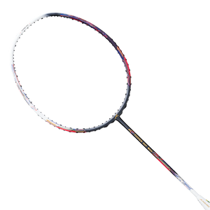 Hundred Power Ray 900 Badminton Racket Prestrung (Dark Grey/White)