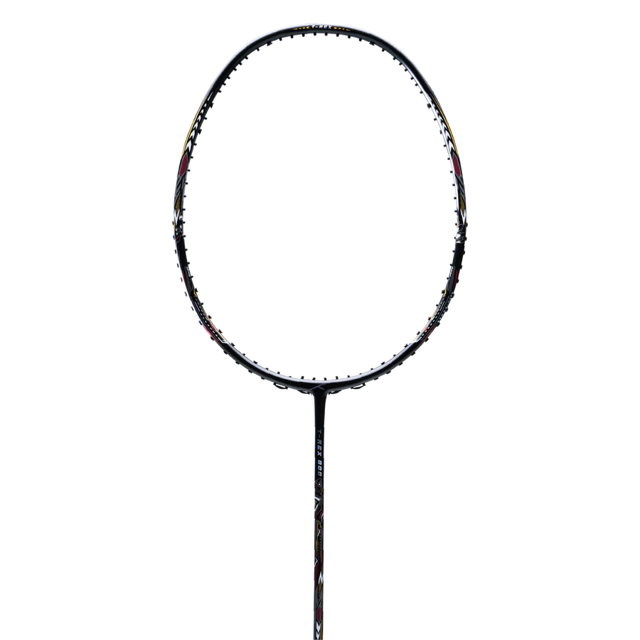 Hundred T-Rex 800 Badminton Racket Prestrung (Black)