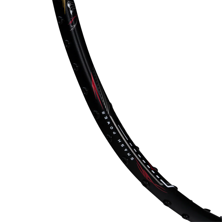 Hundred T-Rex 800 Badminton Racket Prestrung (Black)
