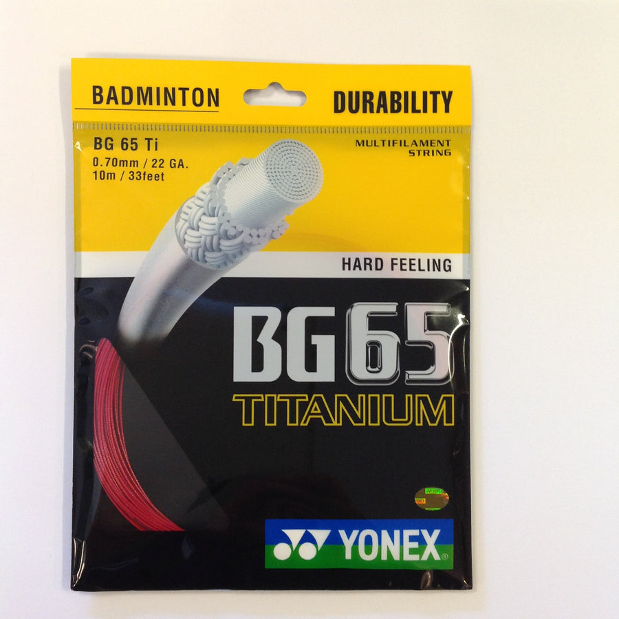 Yonex BG65Ti Titanium Badminton String Set