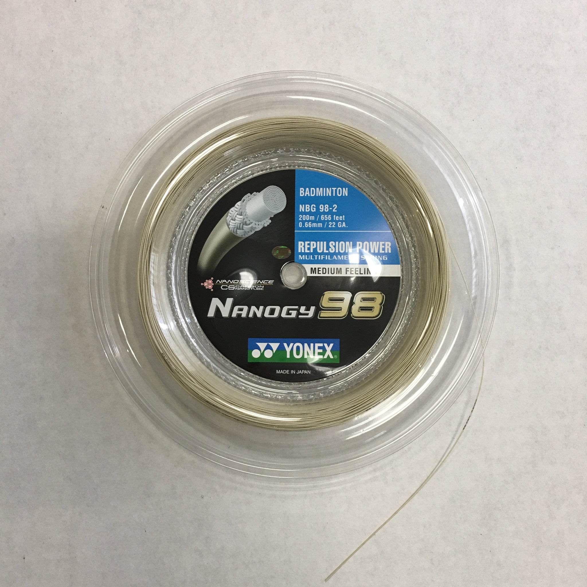 Yonex NBG98 Nanogy 98 Badminton String Reel 660 ft