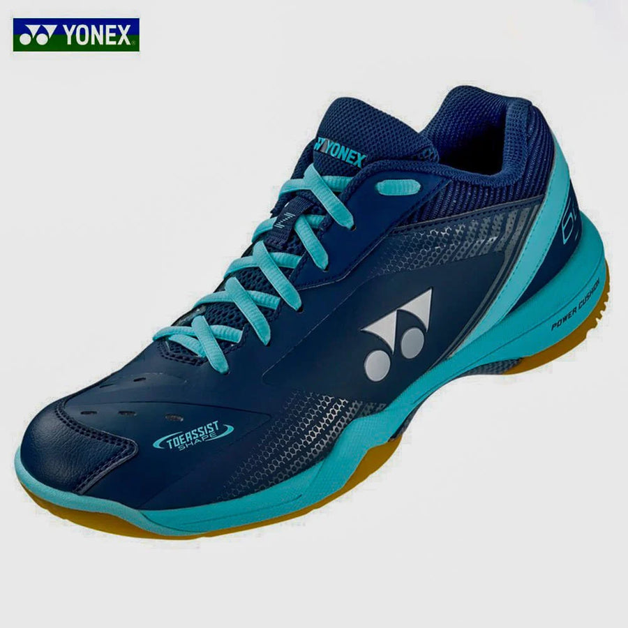 2023 Yonex Power Cushion 65Z3 Ladies Badminton Shoes (Navy/Saxe)