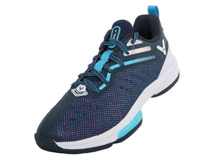 2023 Victor P9600 Blue/Purple Unisex Performance Wide Badminton Shoes