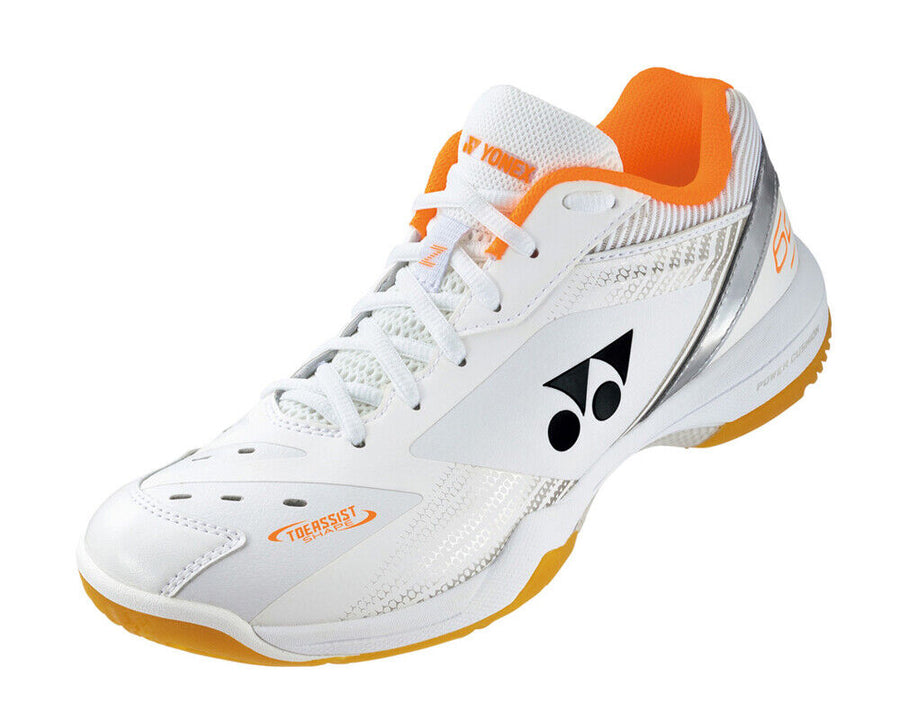 2023 Yonex Power Cushion SHB 65X3 White Orange Badminton Shoes