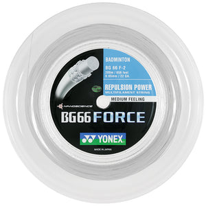Yonex BG66 Force (BG66F) Badminton Reel (200 m / 660 ft) 0.65mm